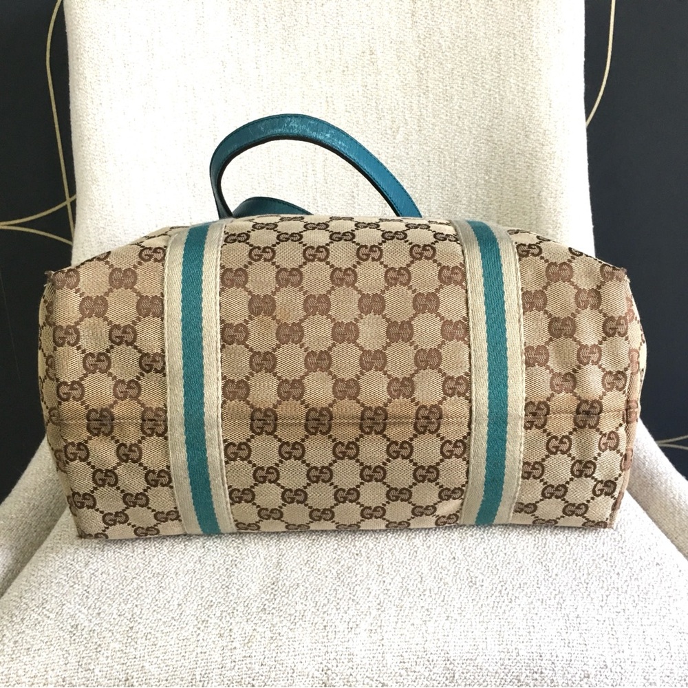 Gucci authentic brown monogram canvas tote bag - Picture 9 of 15